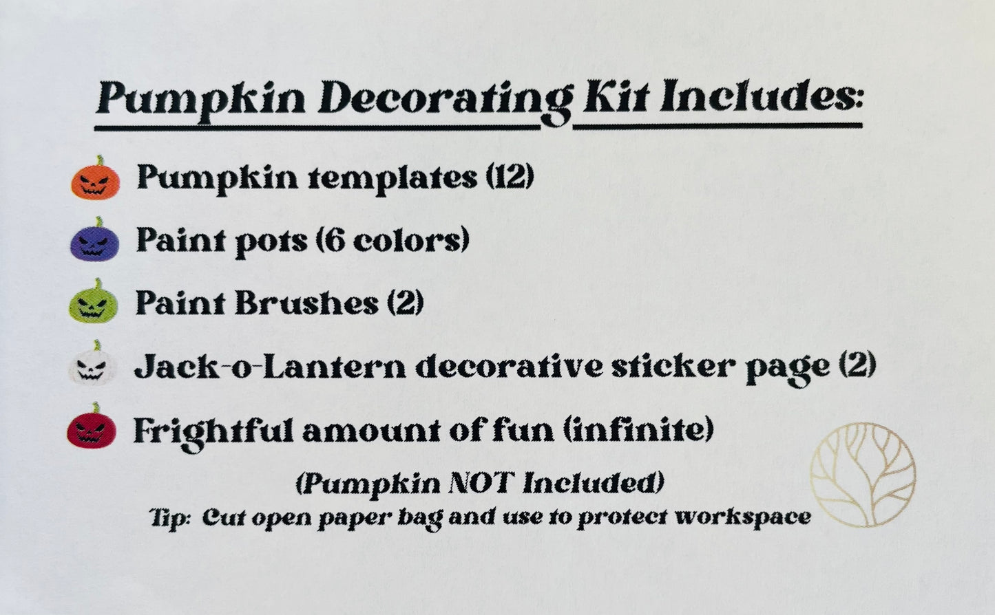 Pumpkin Decorating Kit