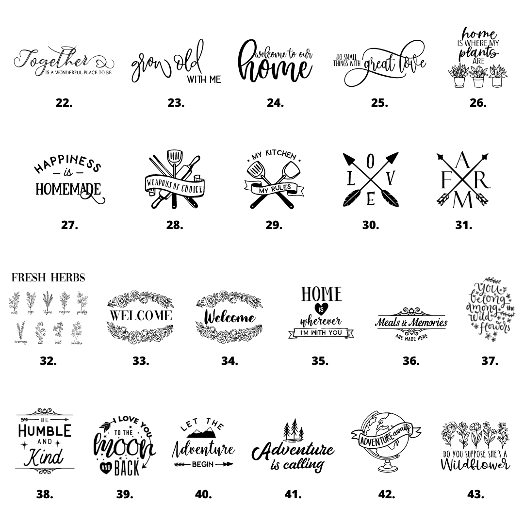 Customization - Engraved Glassware