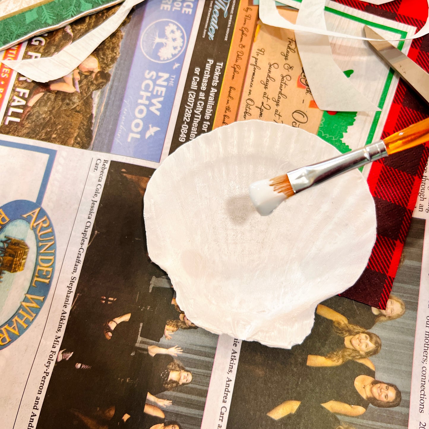 Prelude Shell Decoupage Class at Alisson's Restaurant