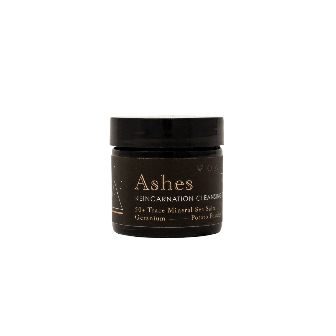 Good Medicine Beauty Lab - ASHES Reincarnation Cleansing Grains: 4oz Jar