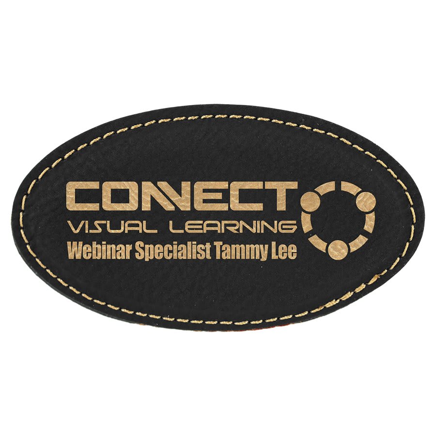 Leatherette Customized Name Tags / Badges