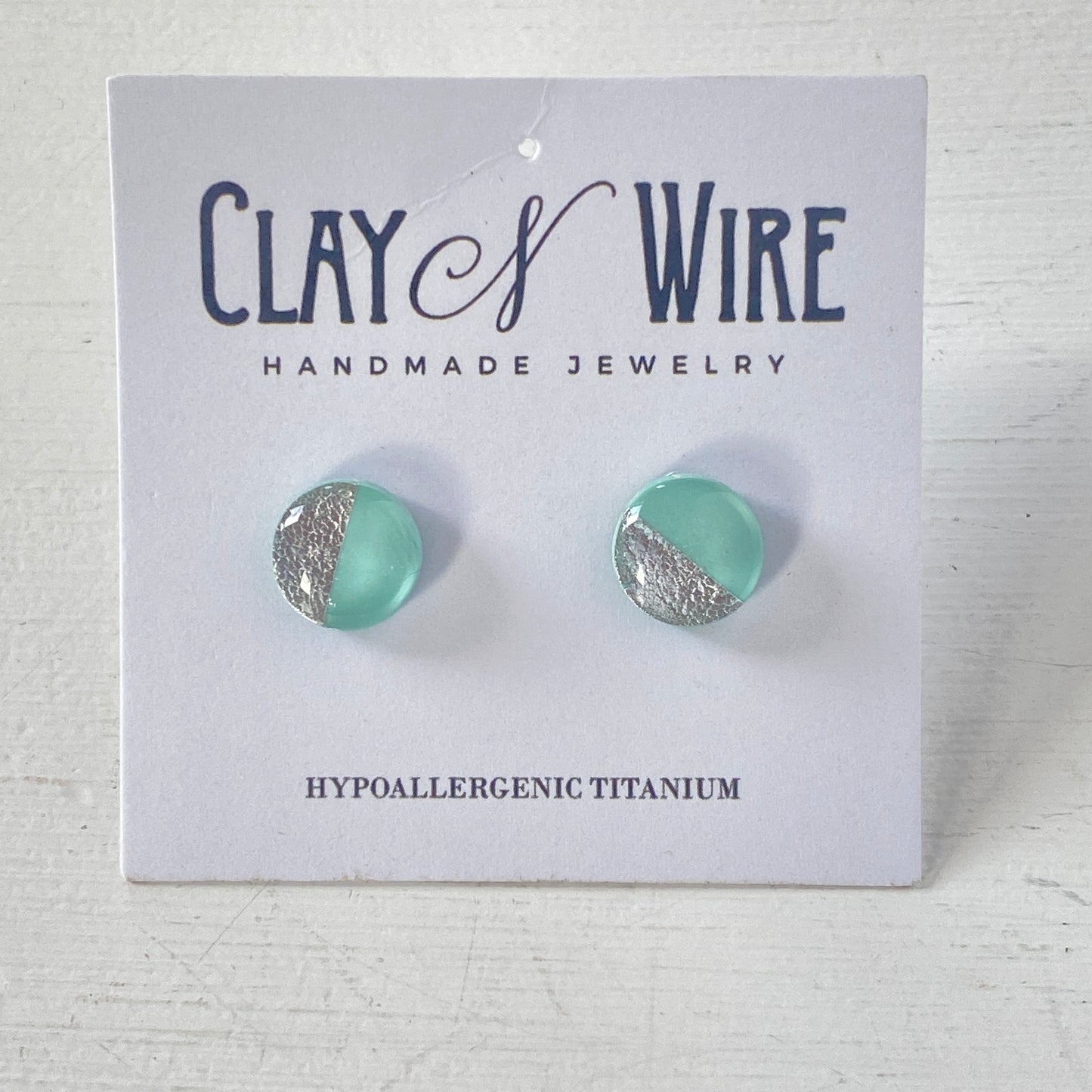 Clay N Wire - Circle Studs