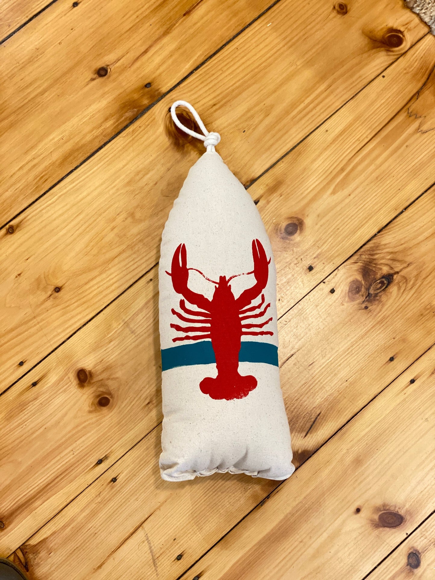 Buoy Pillows - Lobster with Stripe