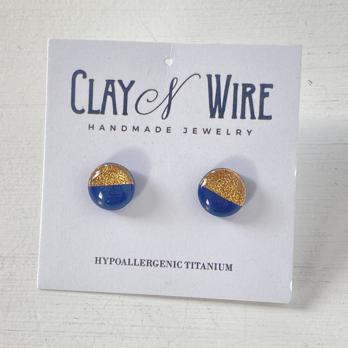 Clay N Wire - Circle Studs