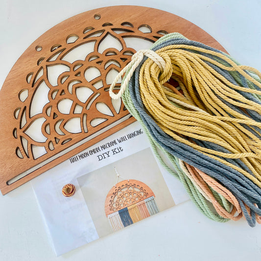 Gem Lounge - DIY Wood Macrame Boho Craft Kit