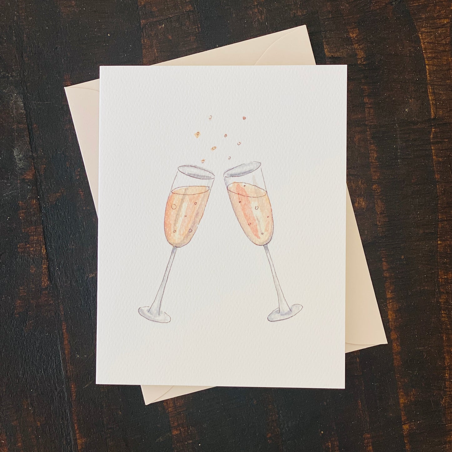 BrodieBee - Greeting Card with Champagne Envelope