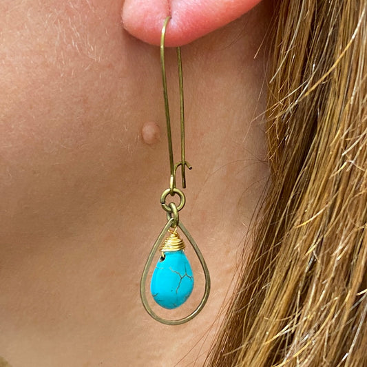 Elise Marie Designs - Double Teardrop Earring