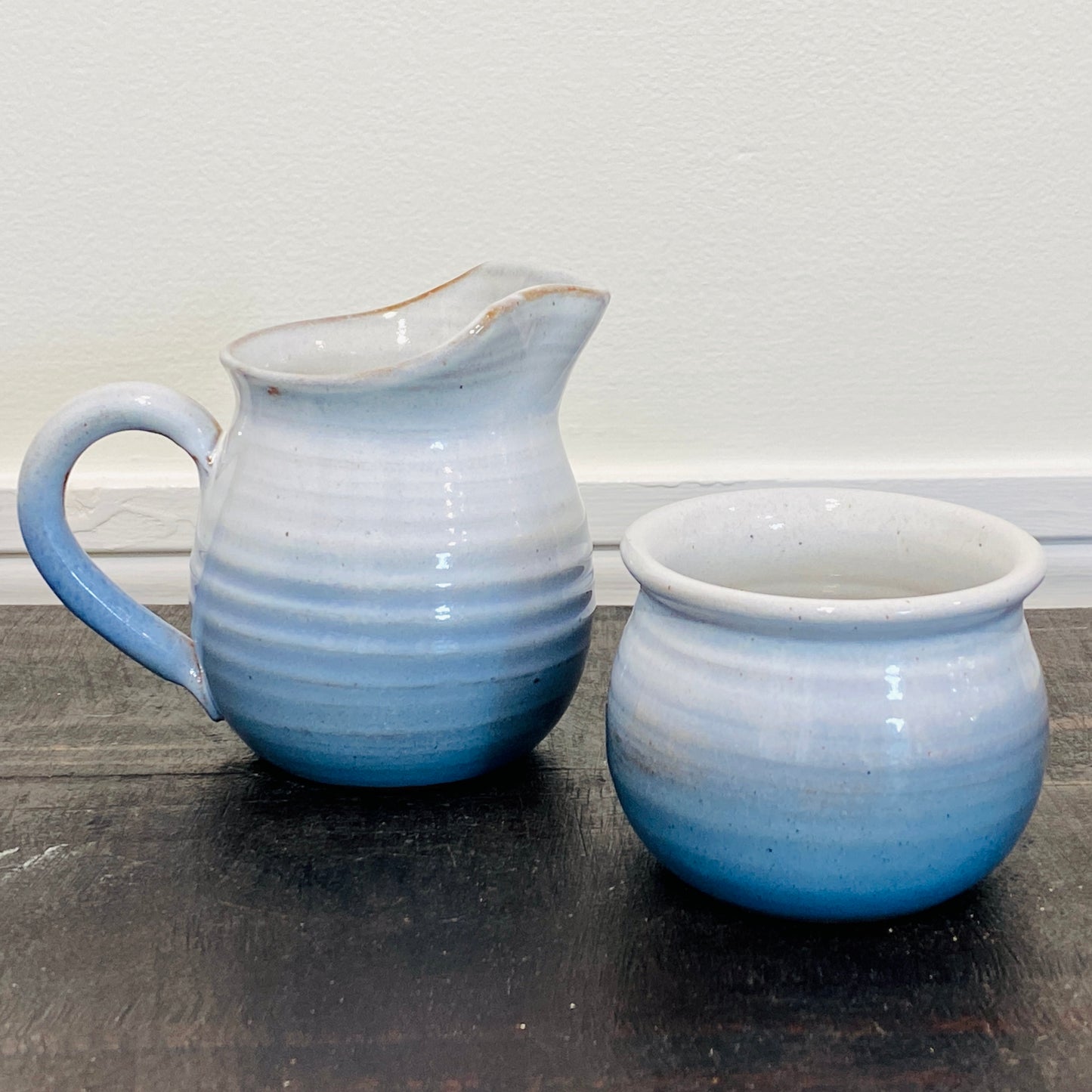 Lowell Hill Pottery - Large Cream / Sugar Set