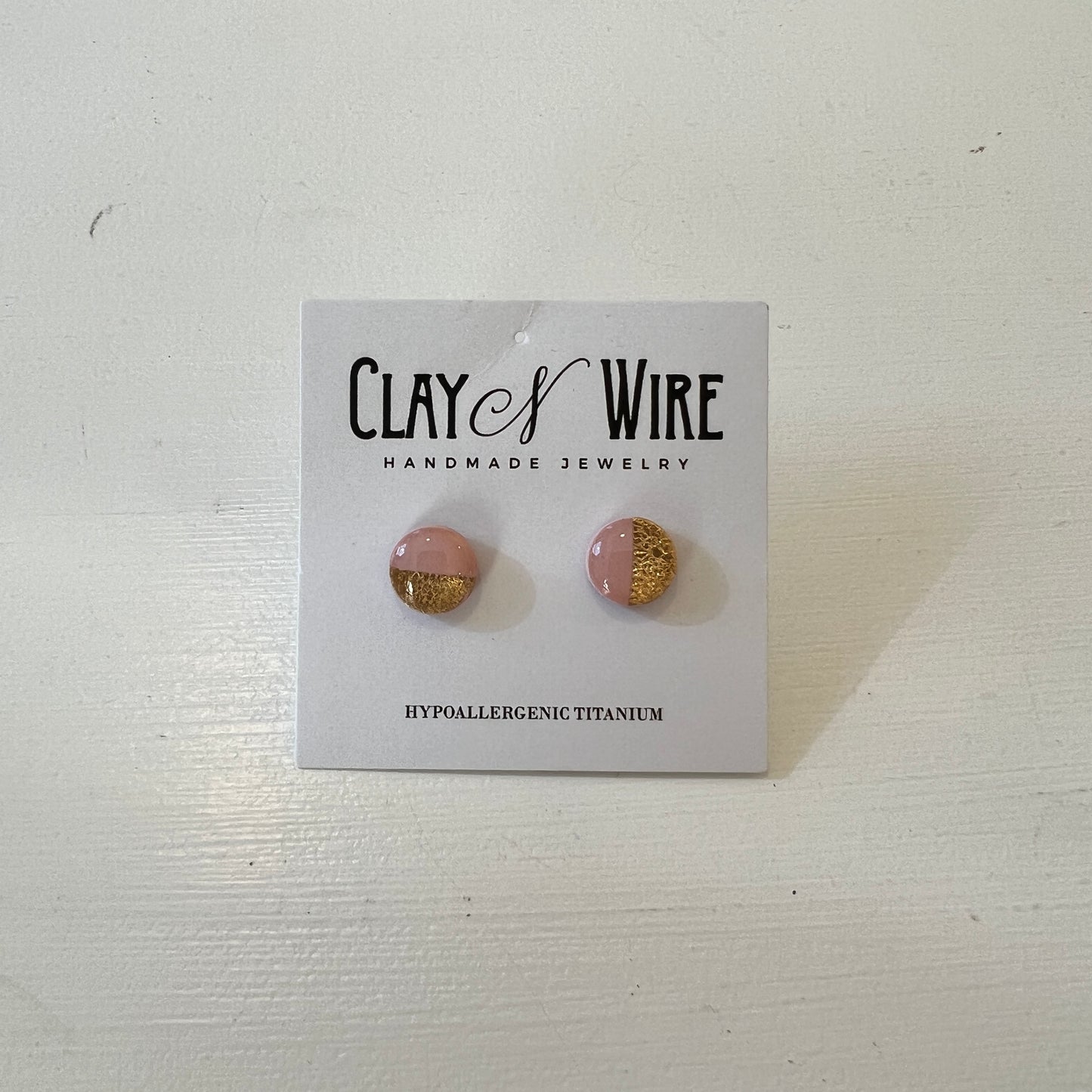 Clay N Wire - Circle Studs