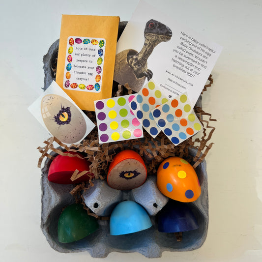 Eco-Kids - Dinosaur Eggs Beeswax Crayons